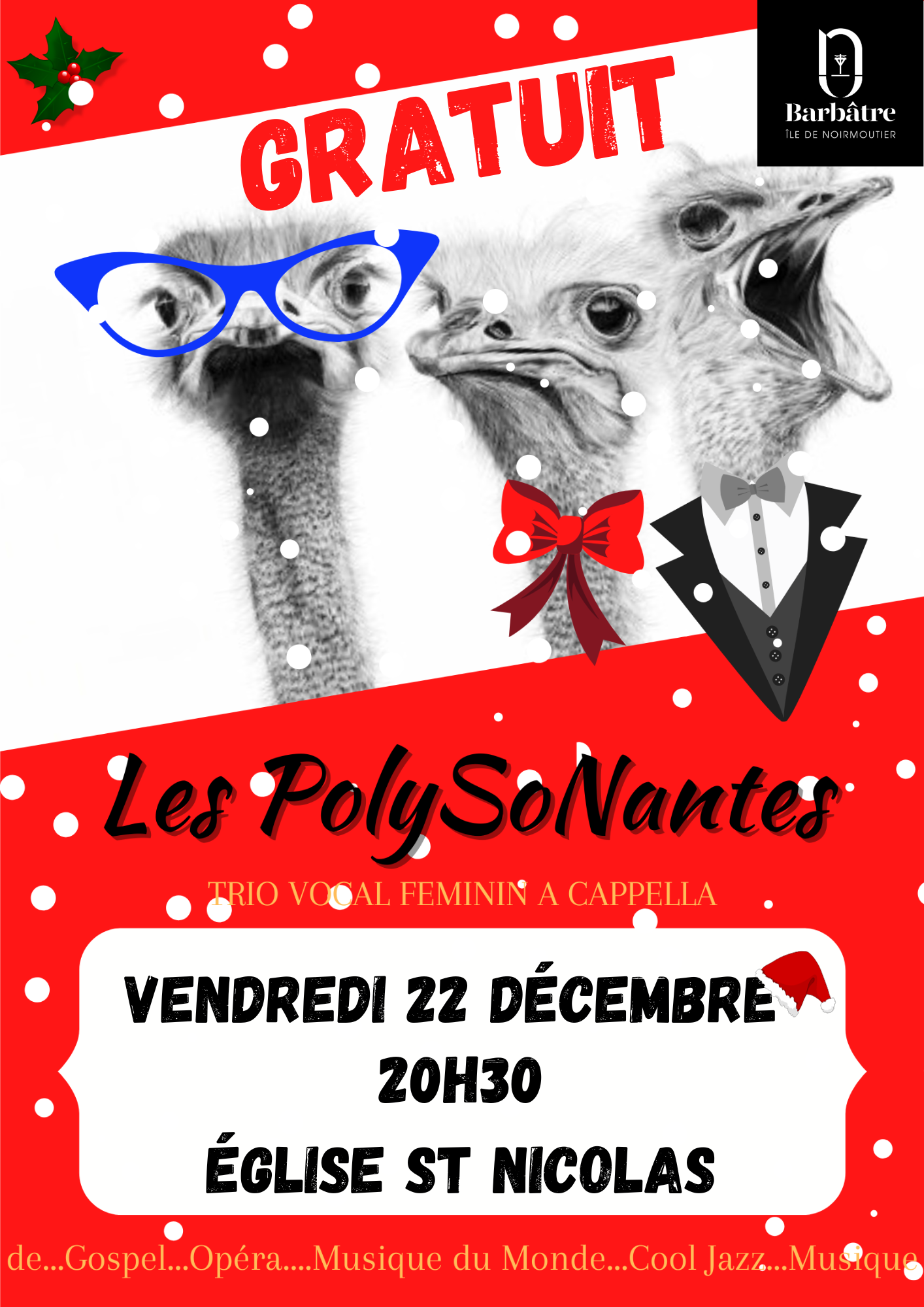 Affiche concert de Noël 2023