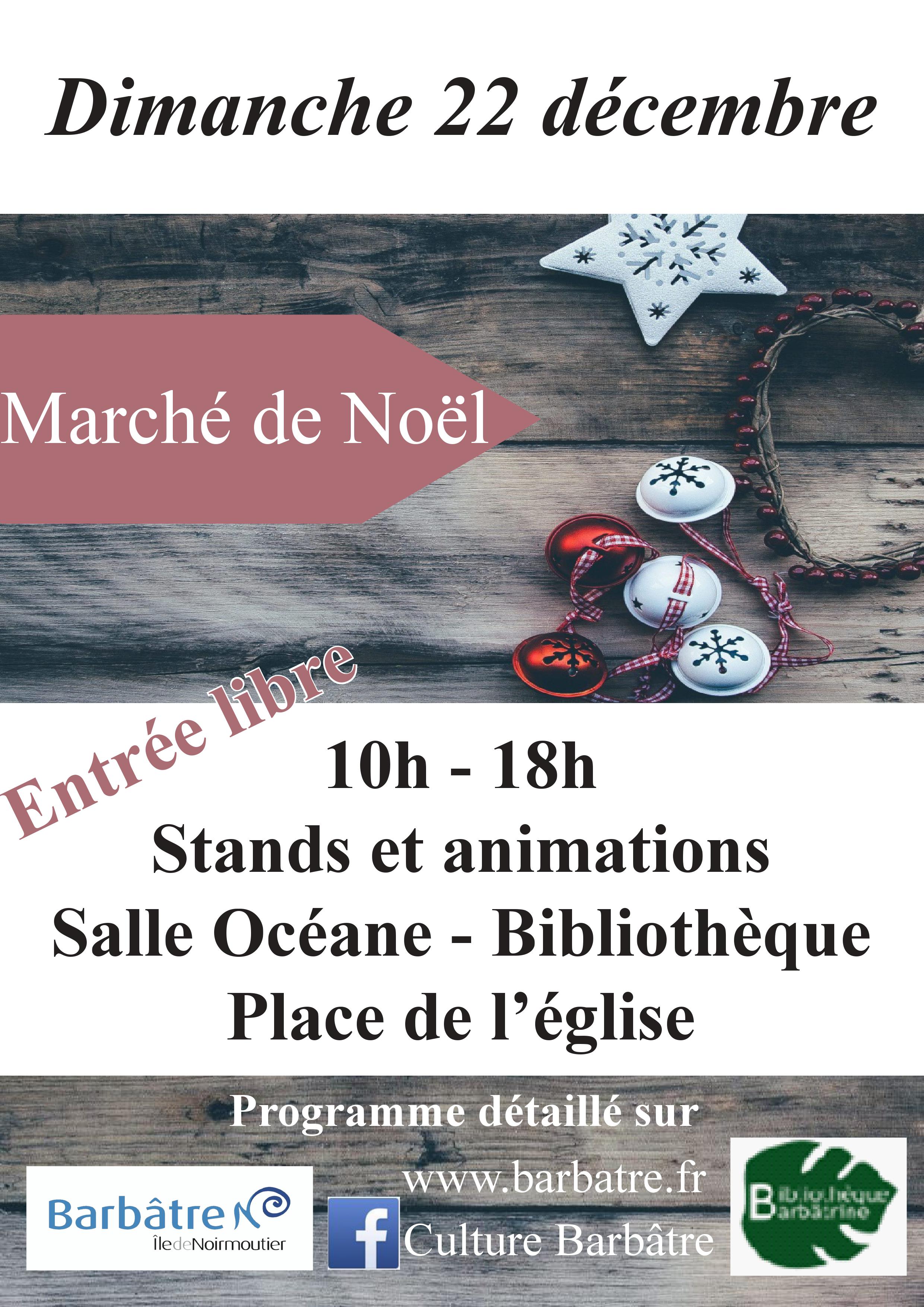 Affiche marché de Noël