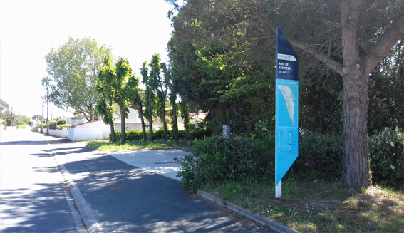 Aire de vidange et de services