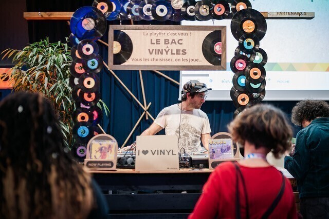 bac à vinyles