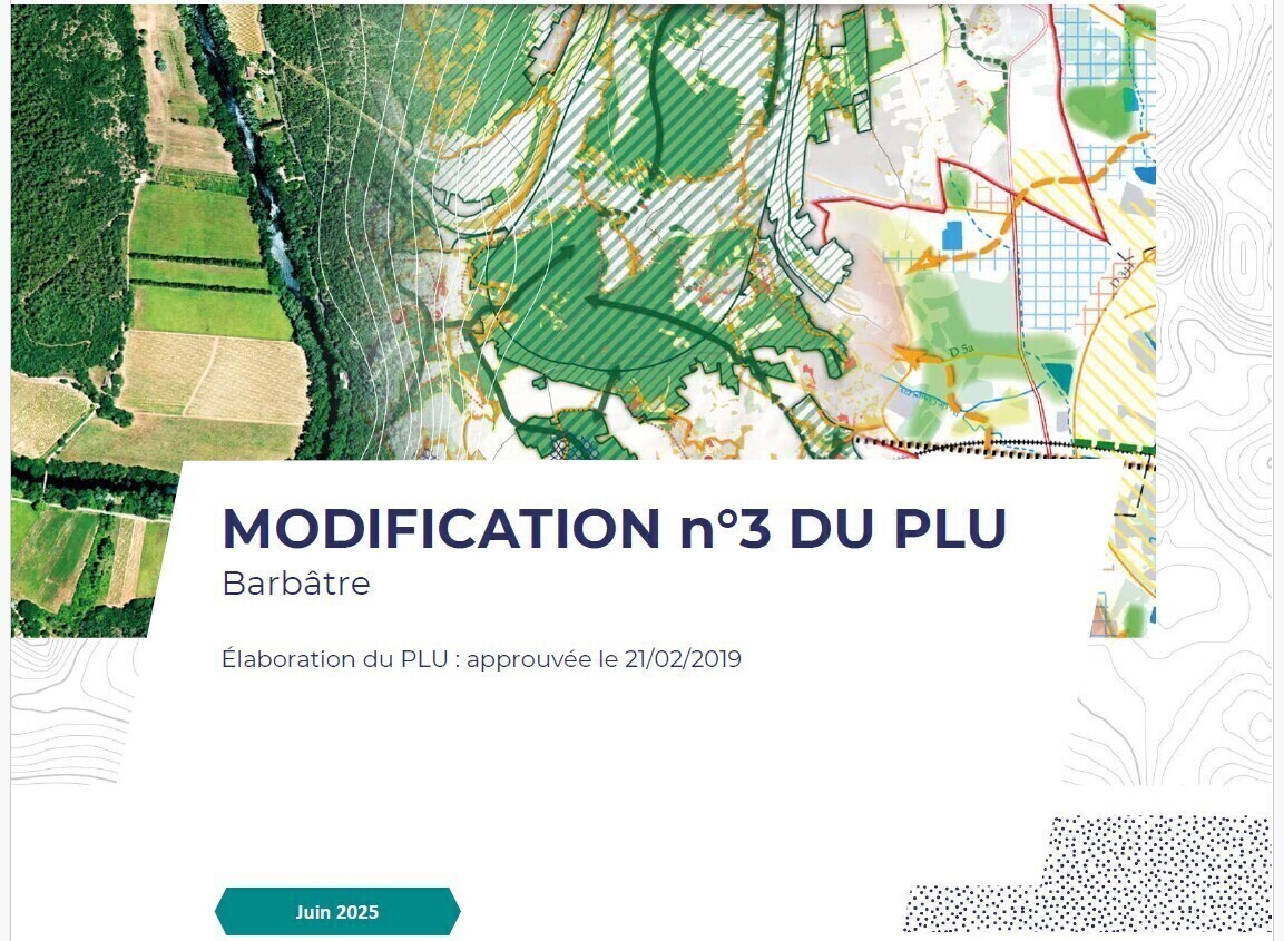 Modification PLU