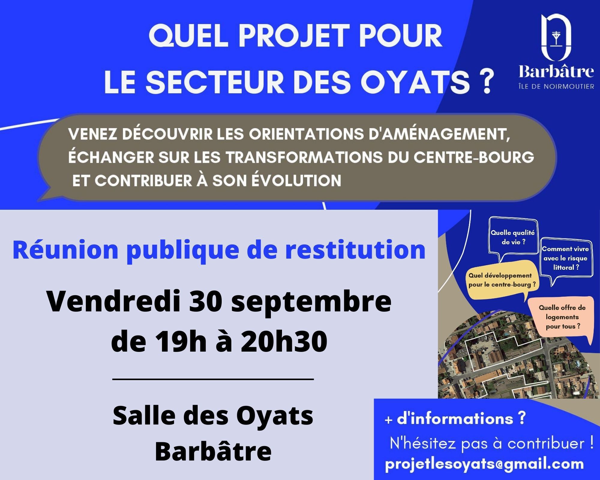 Panneau réunion restitution LES OYATS