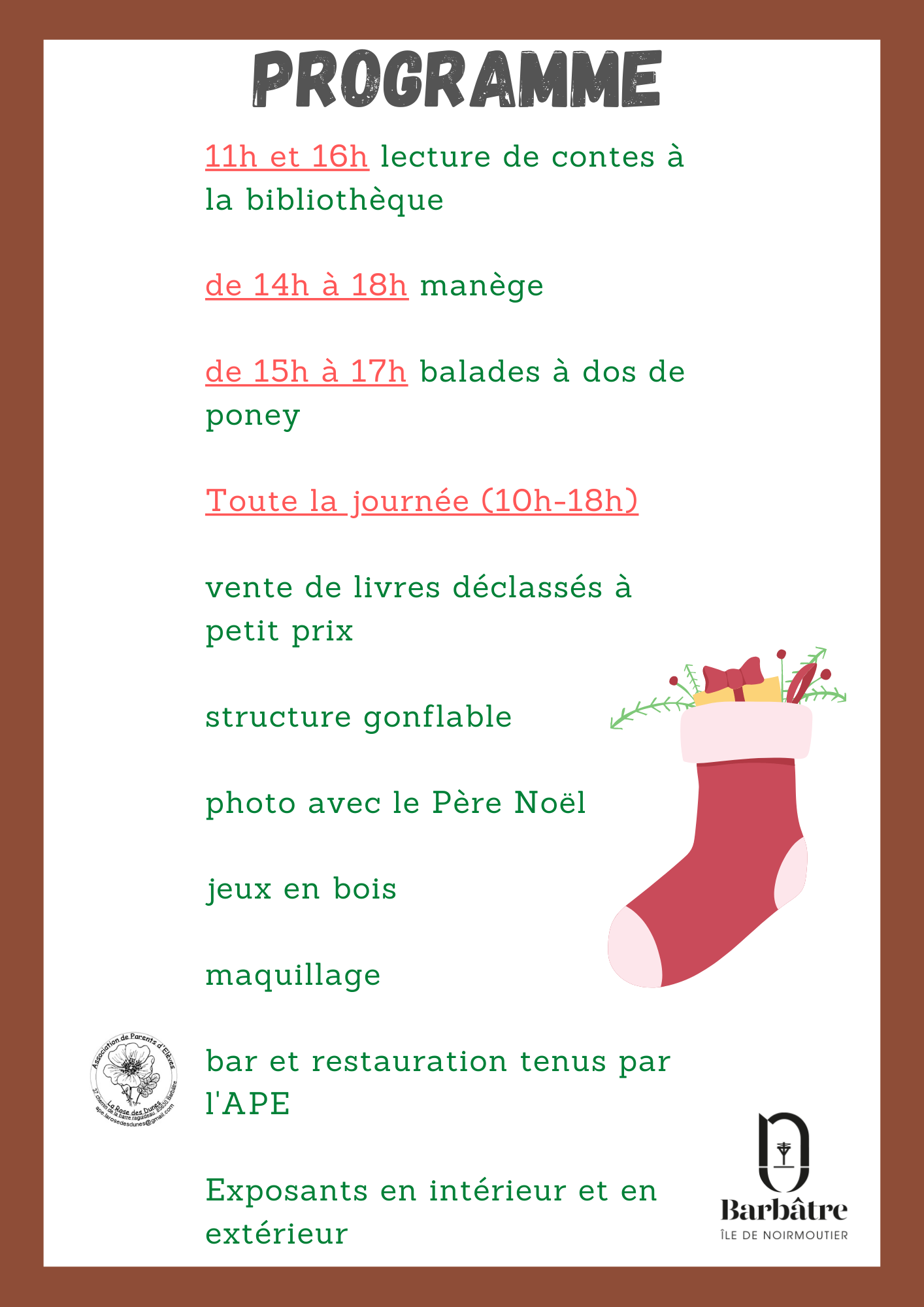 Prog marché de Noël 2022