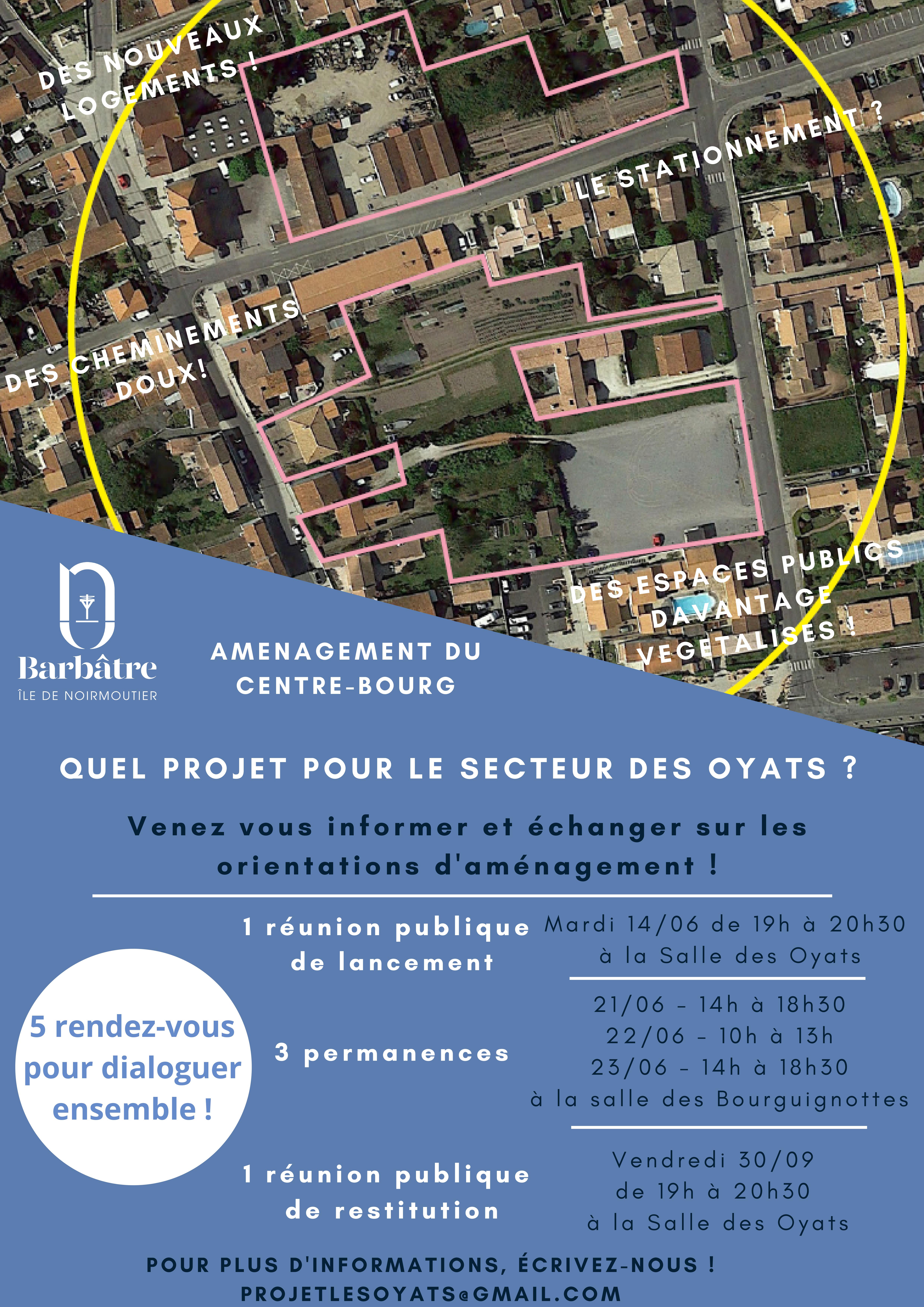 Quel projet pour le secteur des Oyats (affiche)