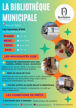 2026 été - Bibliothèque