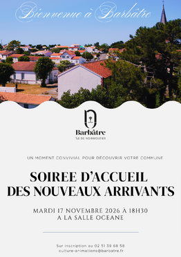 Affiche - Soirée Nouveaux arrivants