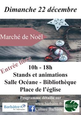 Affiche marché de Noël