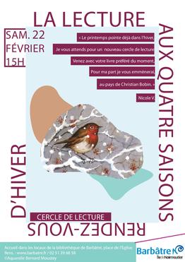 Cercle de lecture hiver 2020