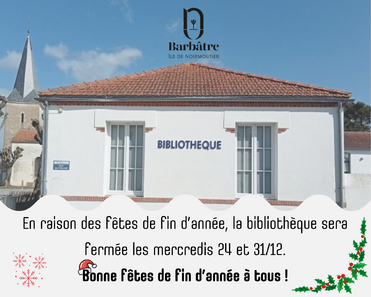 Fermeture bibliothèque fête 2025