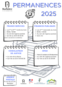 Permanences 2025