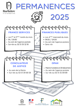 Permanences 2025