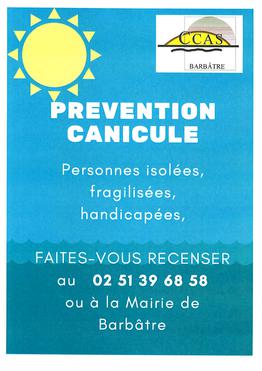 Prévention canicule