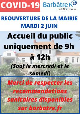 Réouverture Mairie