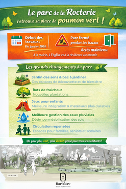 Travaux parc de la Rocterie