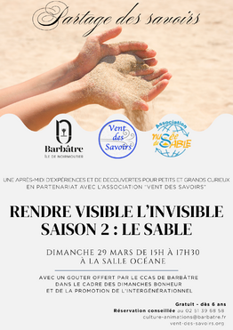 Vent des savoirs - 29 mars 26