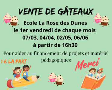 Vente de gâteaux