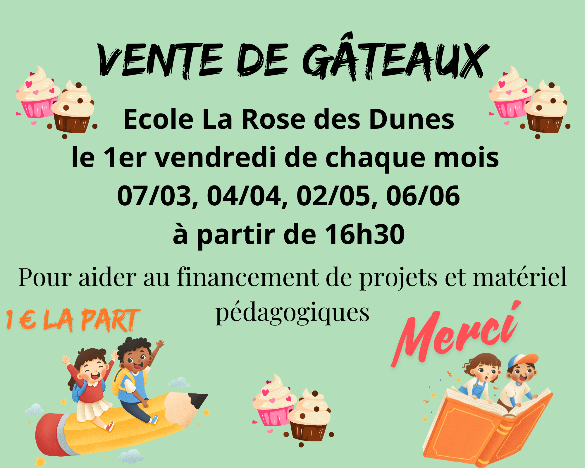 Vente de gâteaux